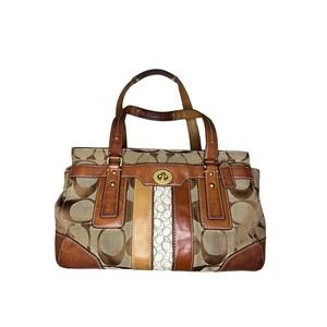 Coach signature Hampton satchel bag